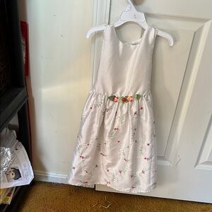Floral Embroidered White Dress